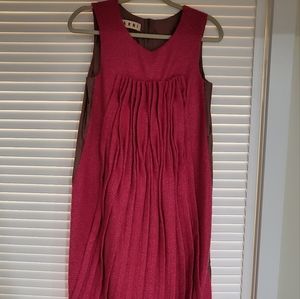 Unique pink high-fashion midi dress